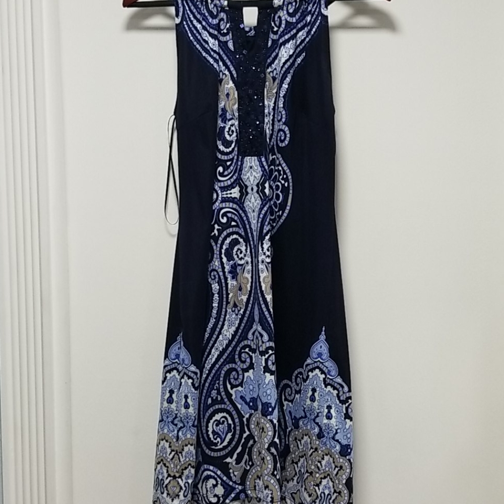 Blue Pasley Dress